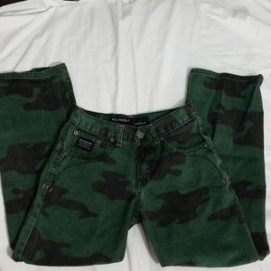 RocaWear Camouflage 5 Pocket Jeans Straight Leg Boys 12